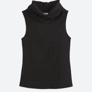 Black cowl neck top - nwt - small
